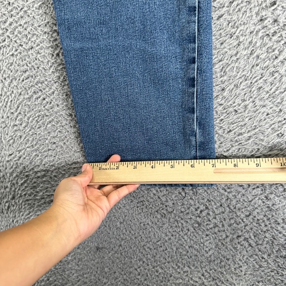 Stitches & Rivets Jeans Mens 34x30 Blue Medium Wash Cotton Stretch Straight Fit - Picture 6 of 10